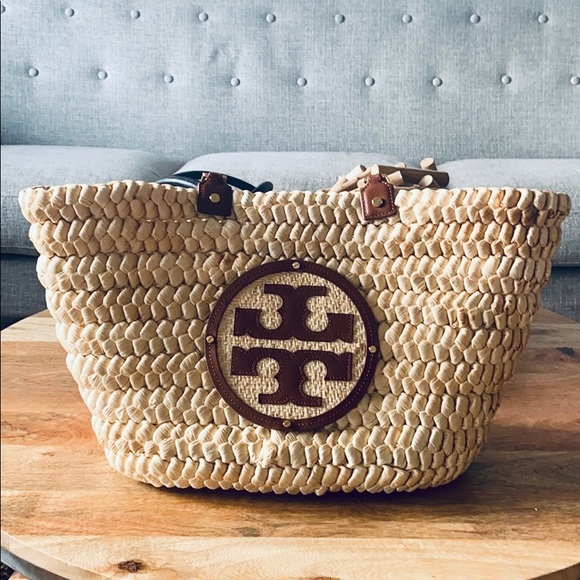 Tory Burch Audrey Straw Tote - Picture 7 of 12